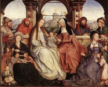 崑汀 馬西斯 St Anne Altarpiece central panel 崑汀 馬西斯 St Anne Altarpiece central panel